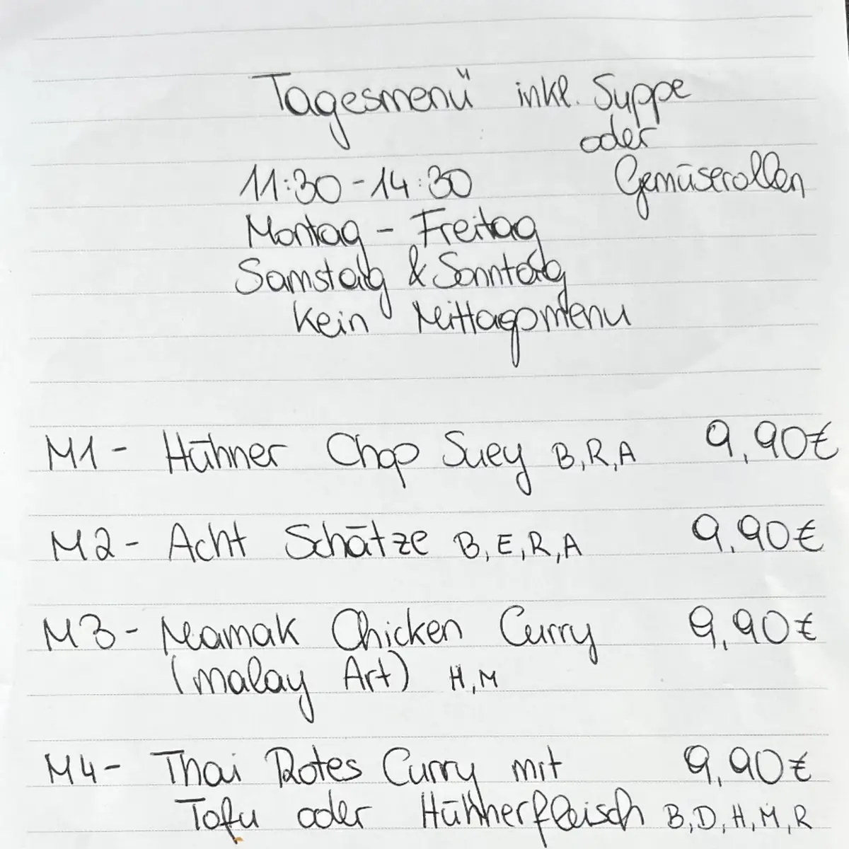 Speisekarte photo 6