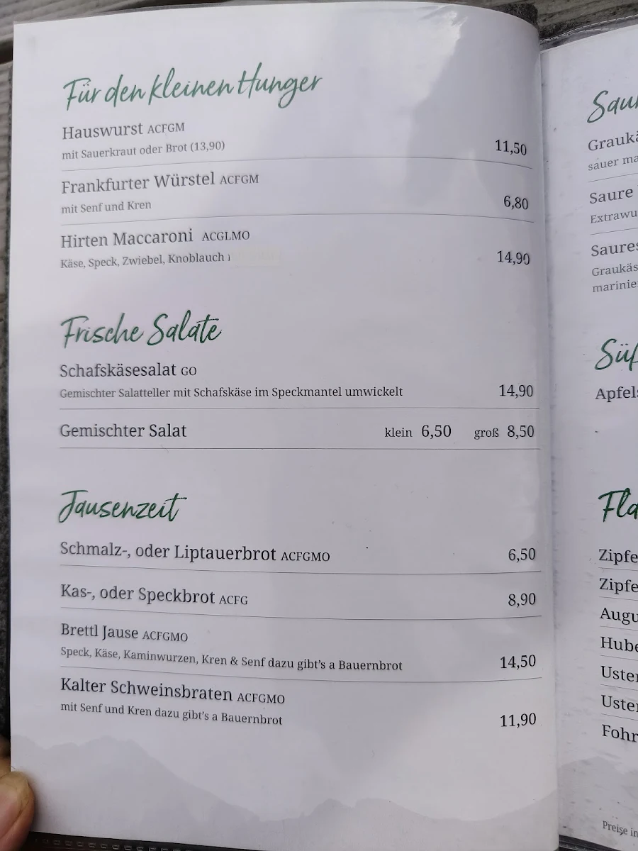 Speisekarte photo 2