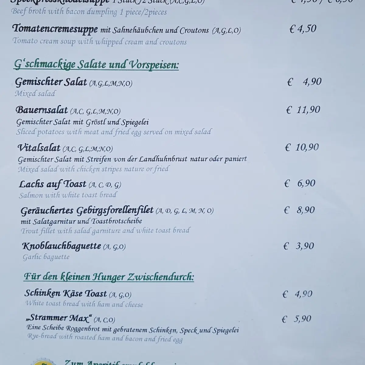 Speisekarte photo 10