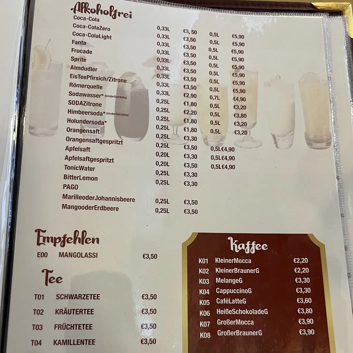 Speisekarte photo 1