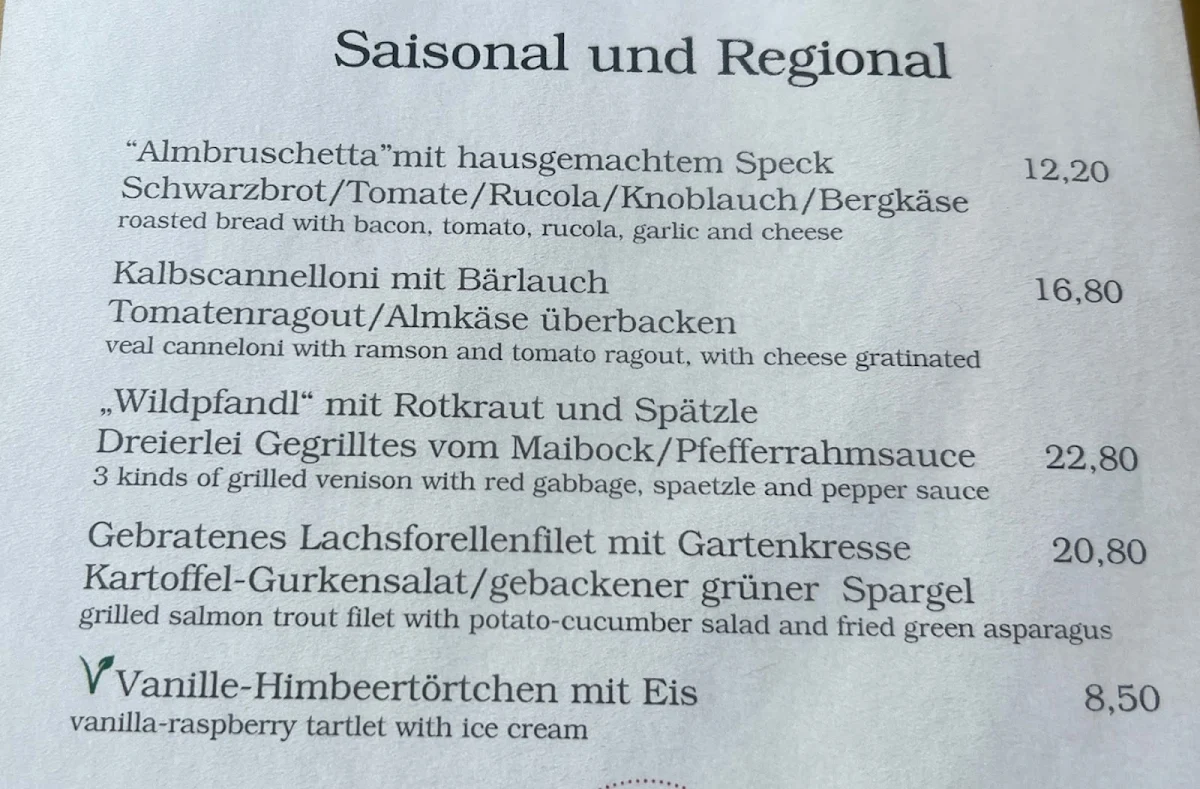 Speisekarte photo 4
