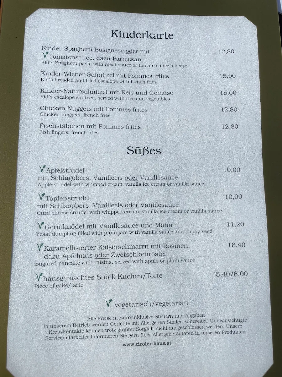 Speisekarte photo 5