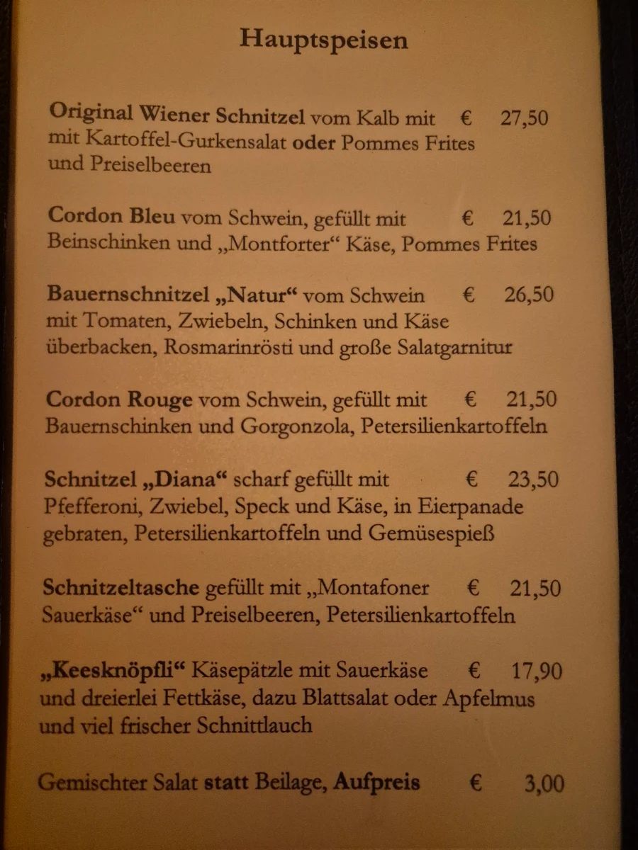 Speisekarte photo 1