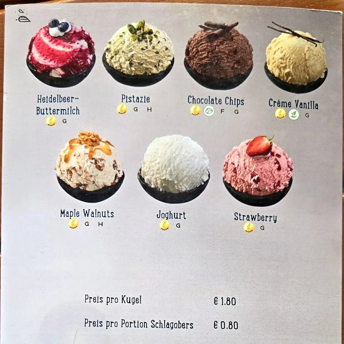 Speisekarte photo 2