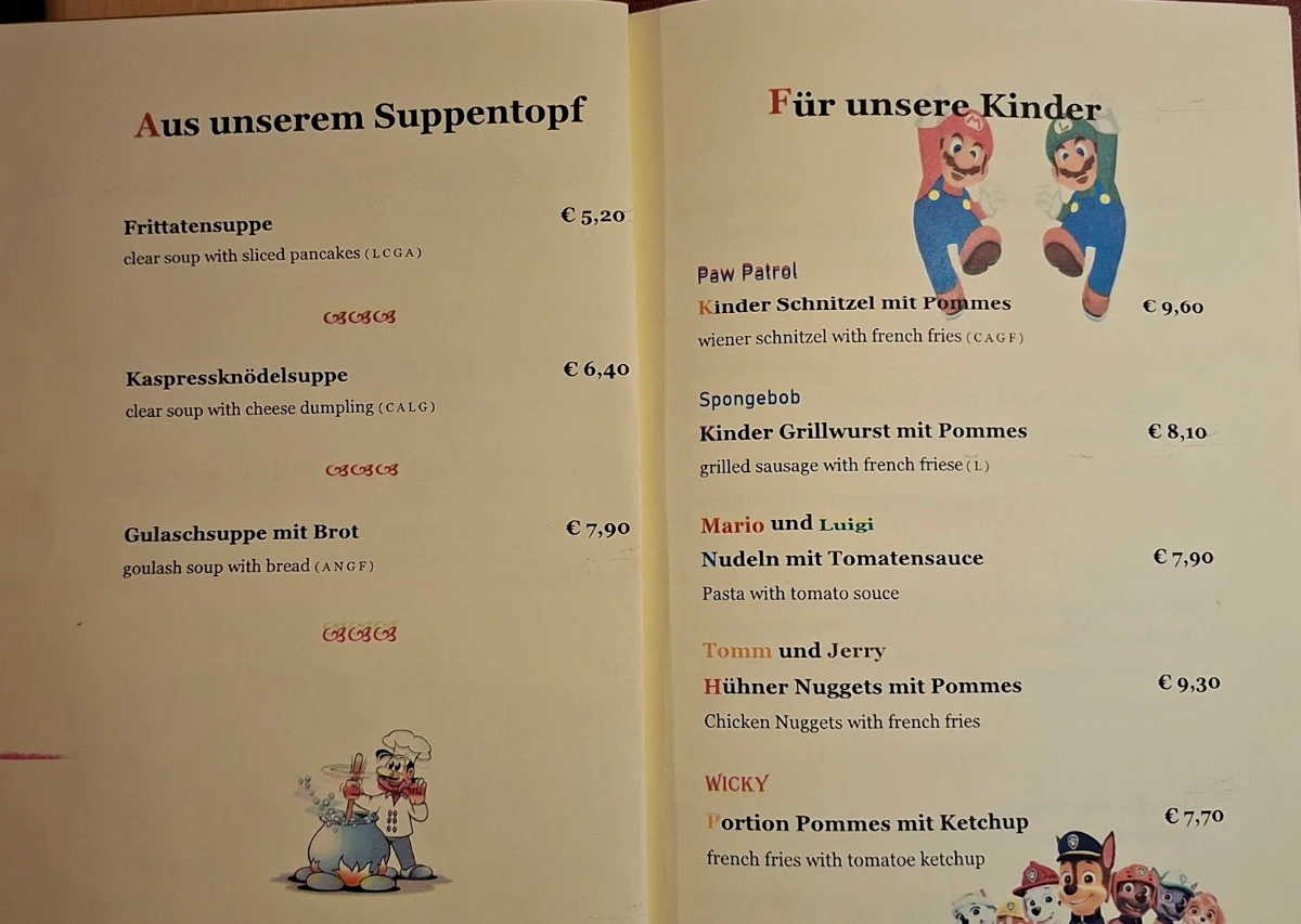 Speisekarte photo 2
