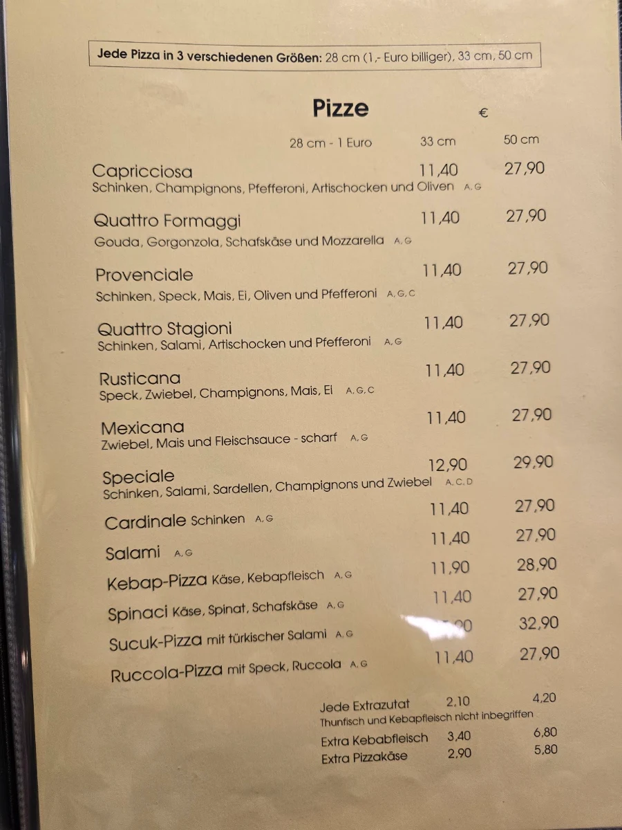 Speisekarte photo 1