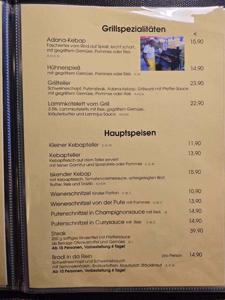 Speisekarte photo 2