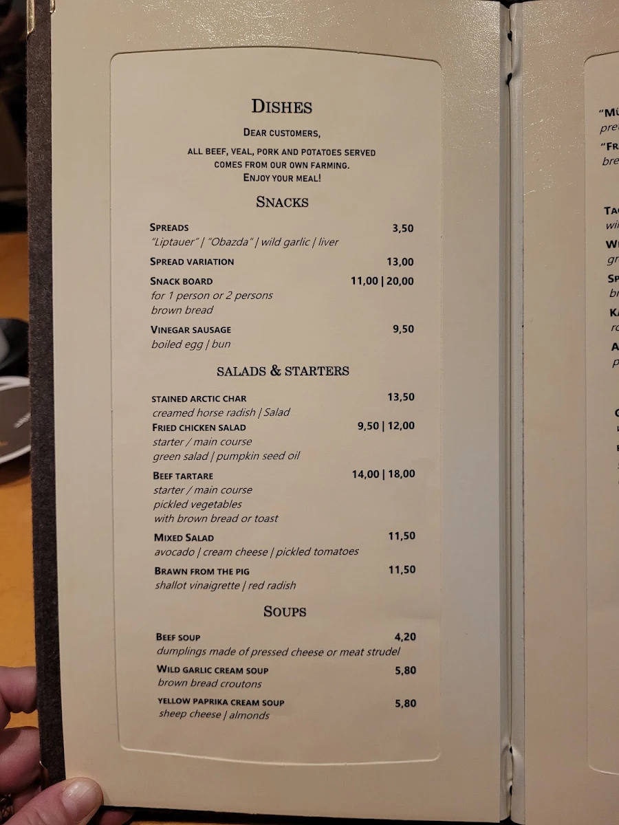 Speisekarte photo 5