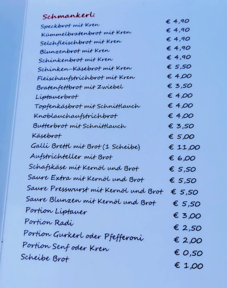 Speisekarte photo 1