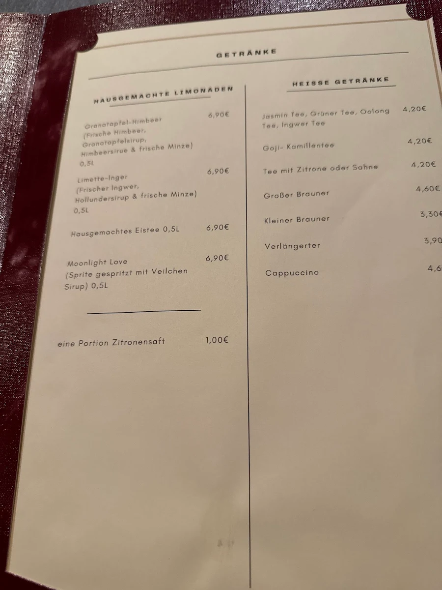 Speisekarte photo 2