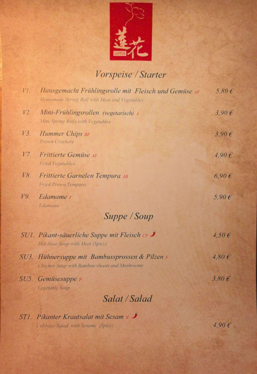 Speisekarte photo 8