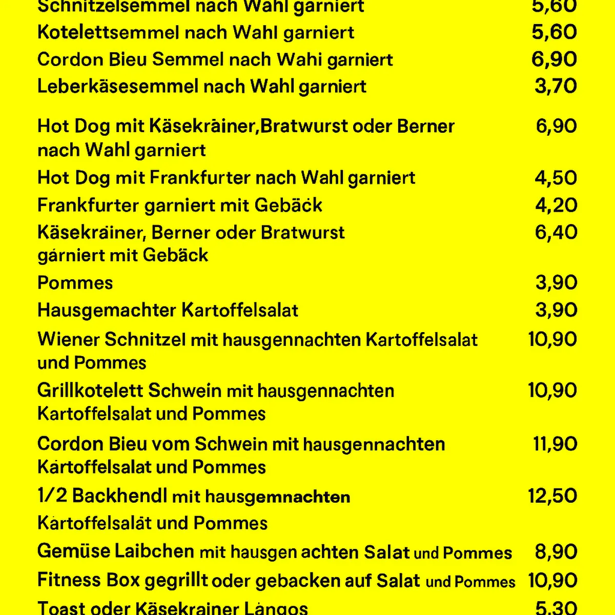 Speisekarte photo 1