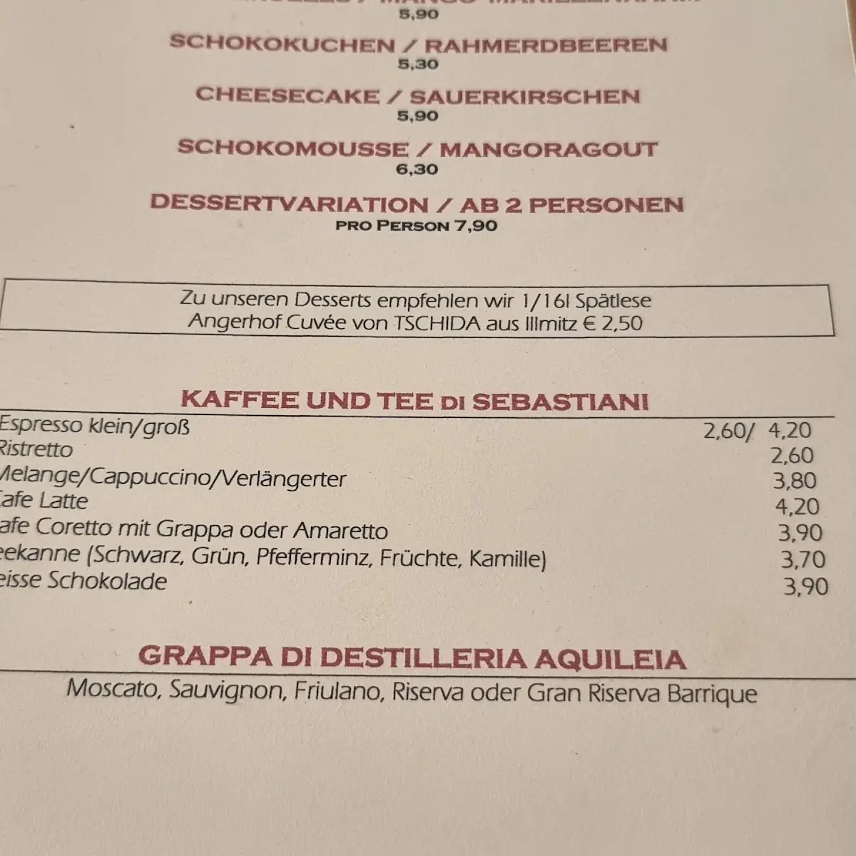 Speisekarte photo 10