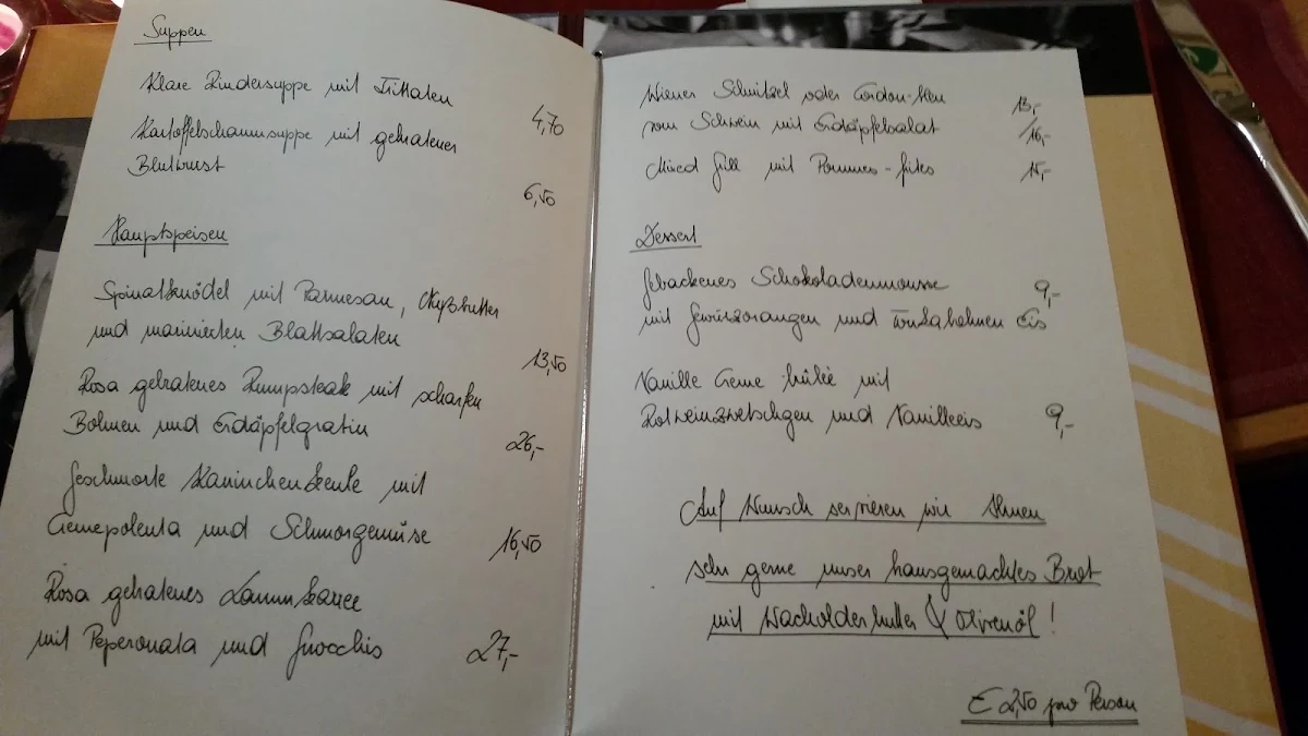 Speisekarte photo 1