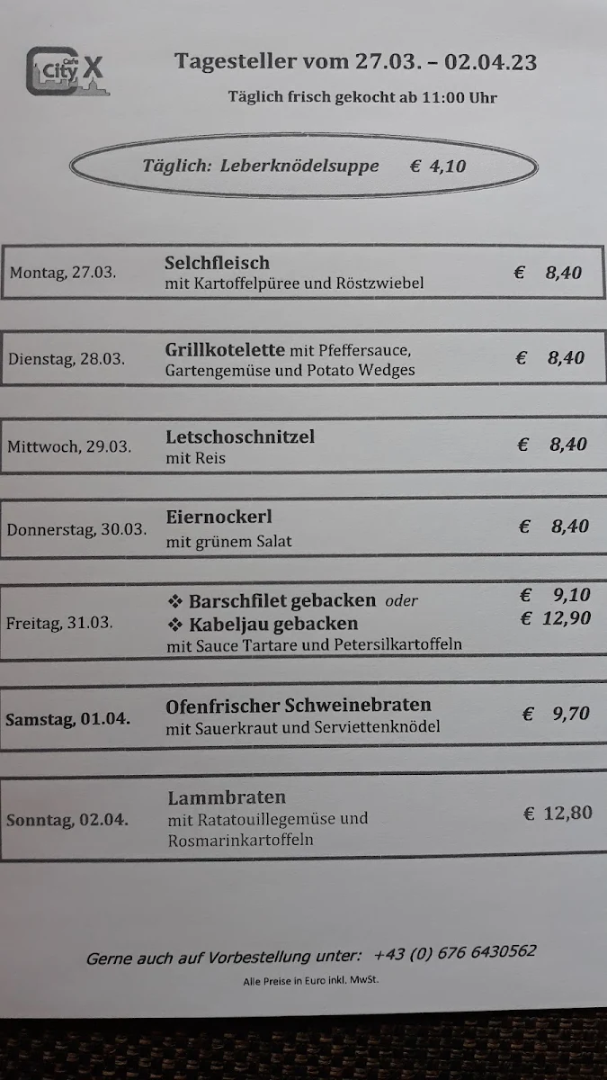 Speisekarte photo 1