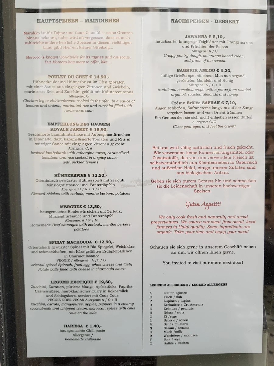 Speisekarte photo 5