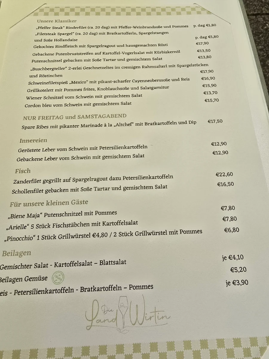 Speisekarte photo 2