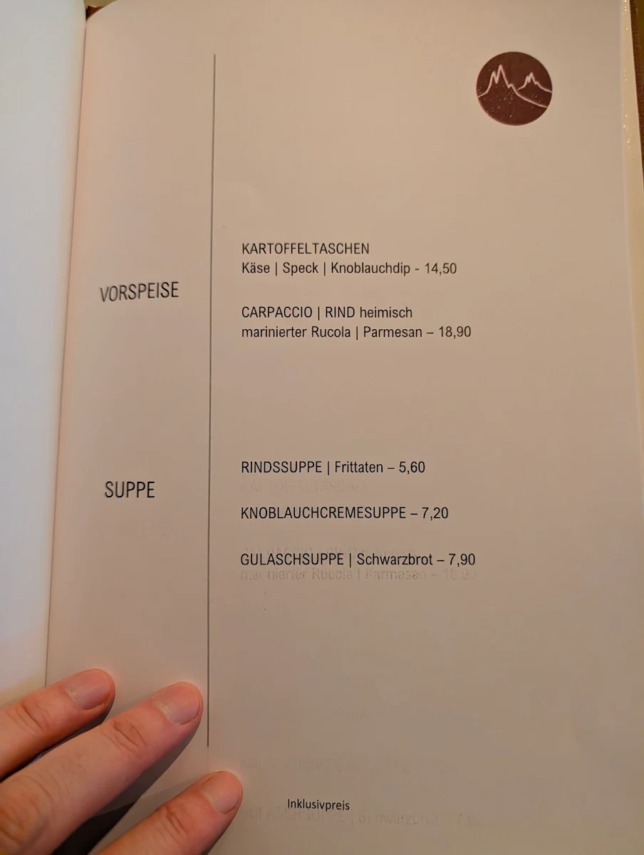 Speisekarte photo 5