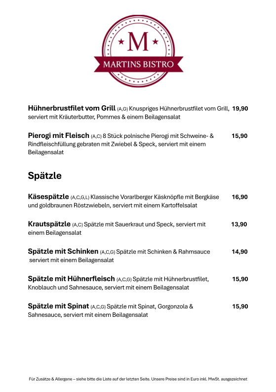 Speisekarte photo 6
