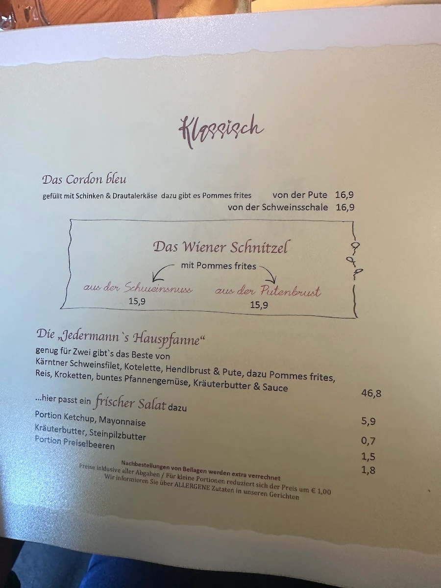 Speisekarte photo 1