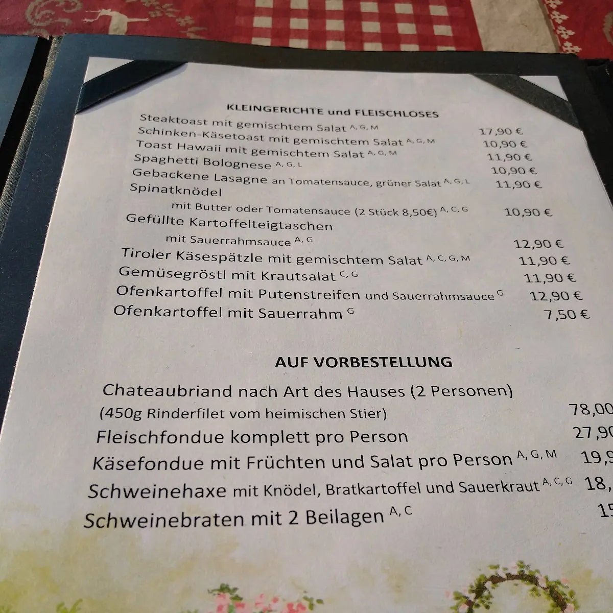Speisekarte photo 3