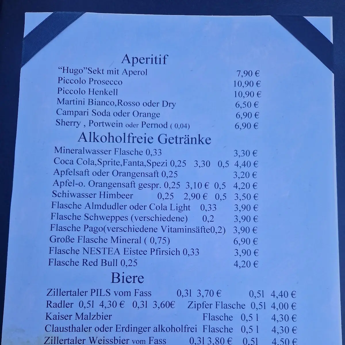 Speisekarte photo 4