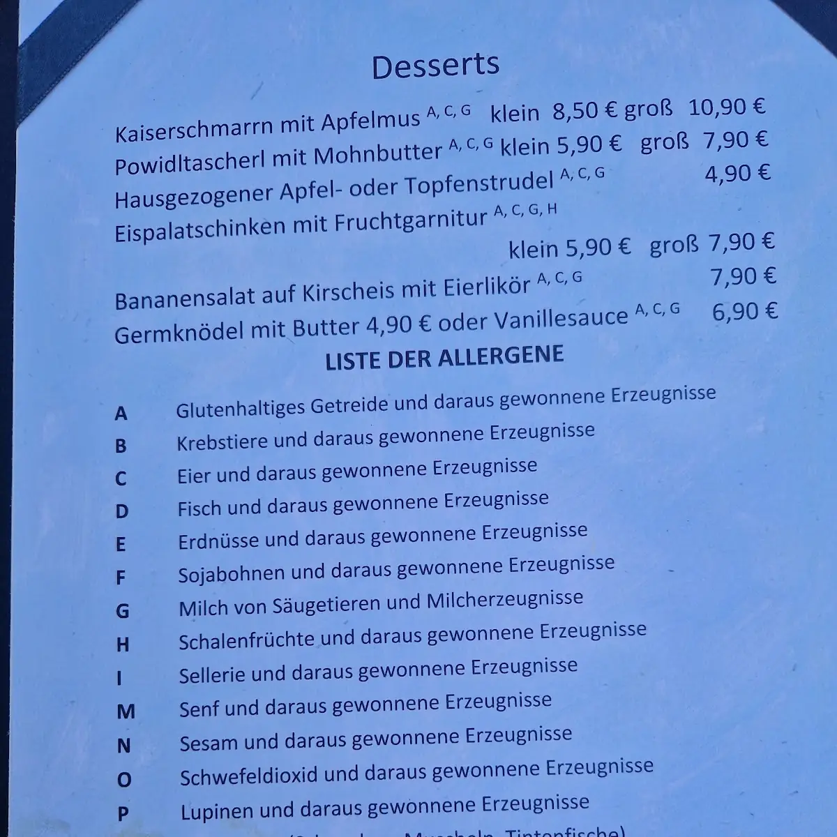 Speisekarte photo 5