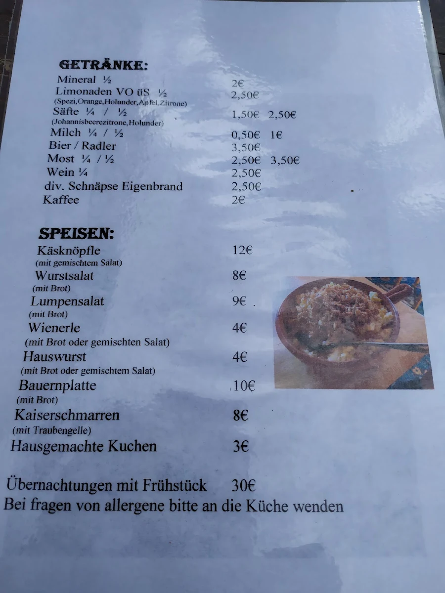Speisekarte photo 2