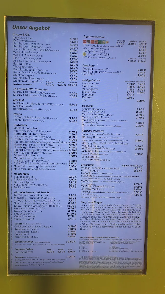 Speisekarte photo 2