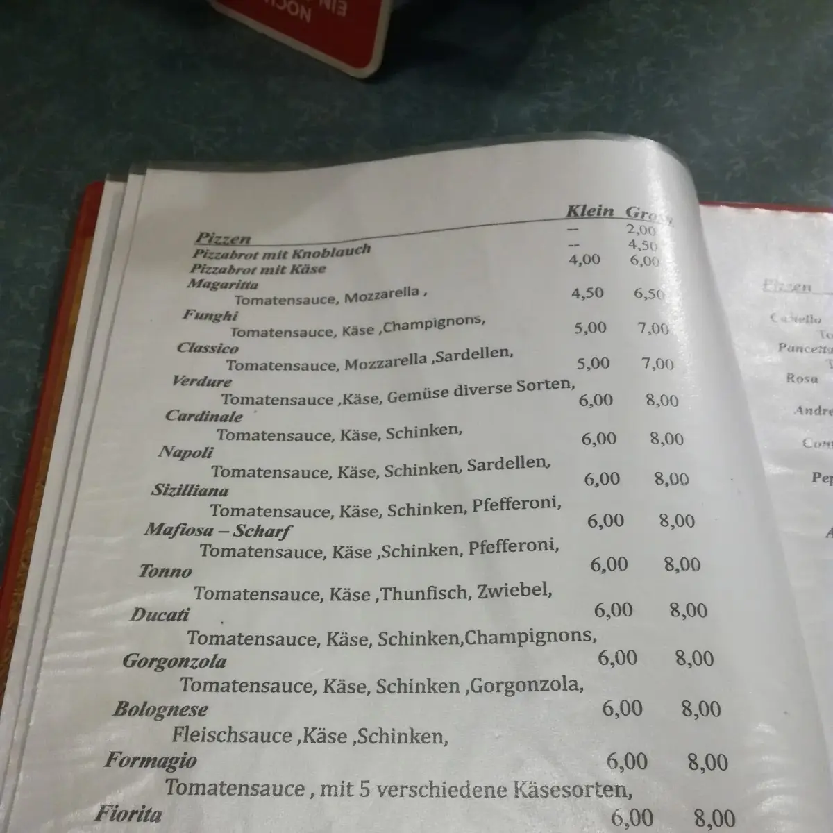 Speisekarte photo 3
