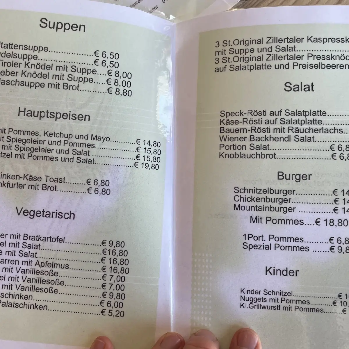 Speisekarte photo 1