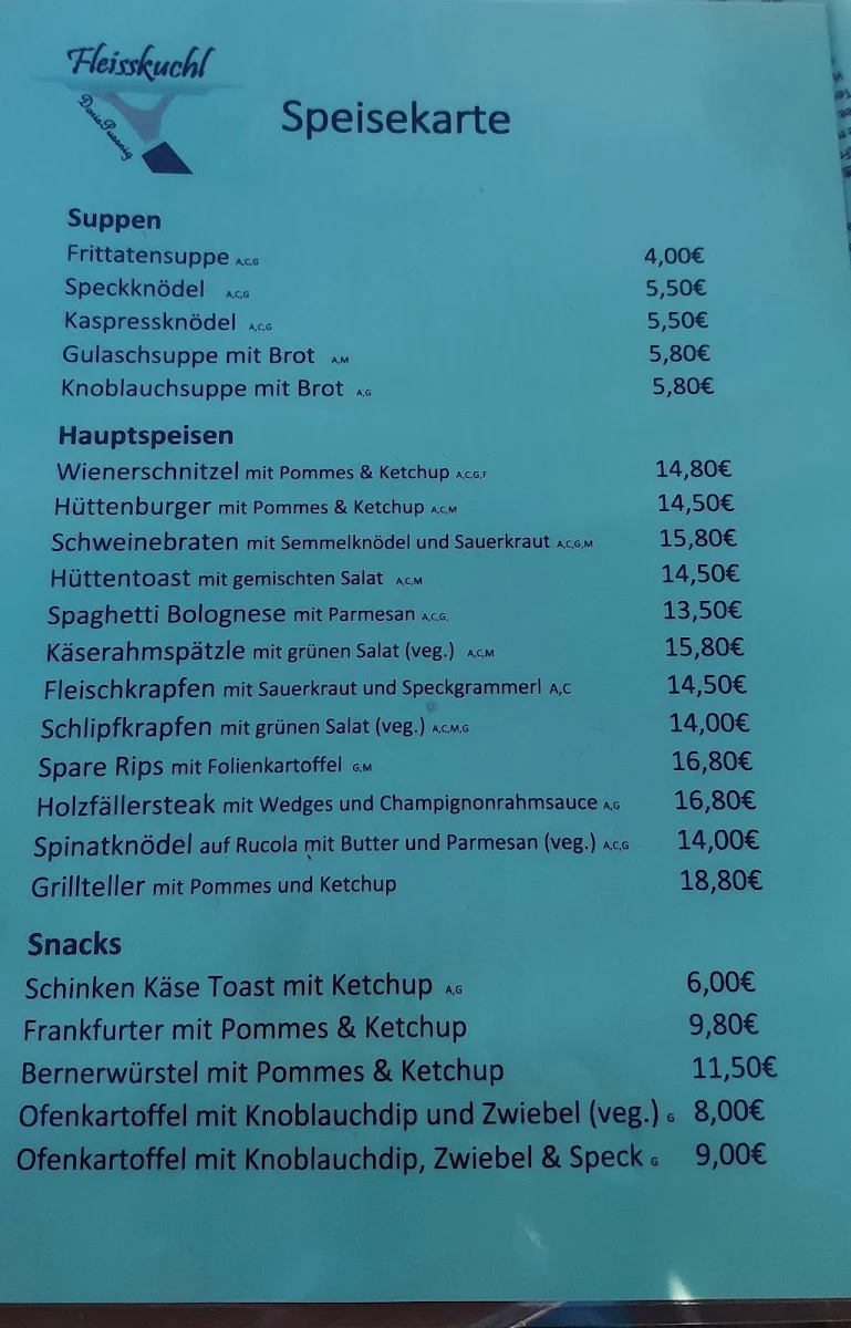 Speisekarte photo 3