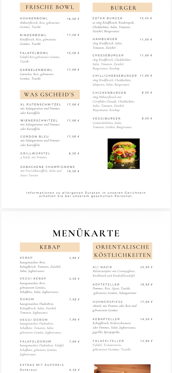 Speisekarte photo 5