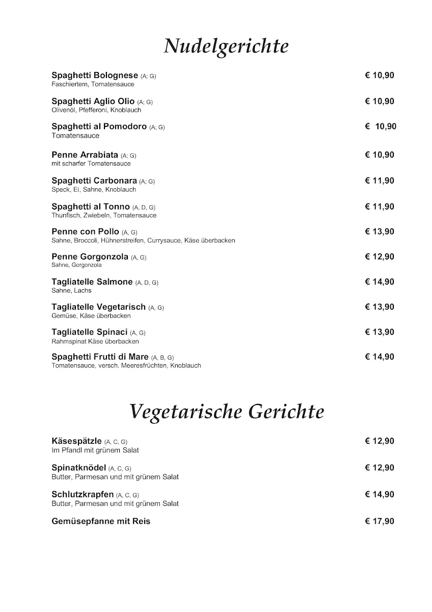 Speisekarte photo 5