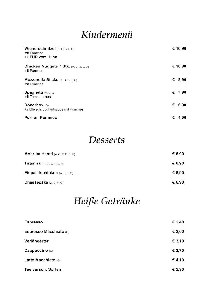 Speisekarte photo 6