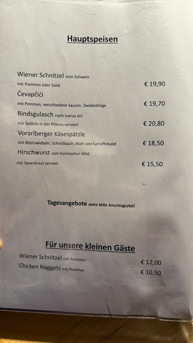 Speisekarte photo 2