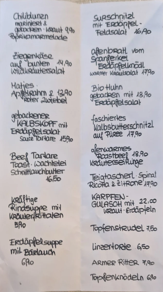 Speisekarte photo 4