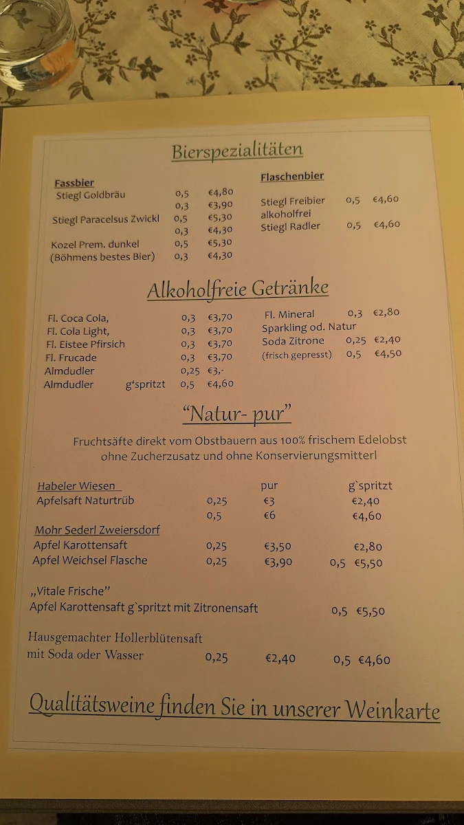 Speisekarte photo 1