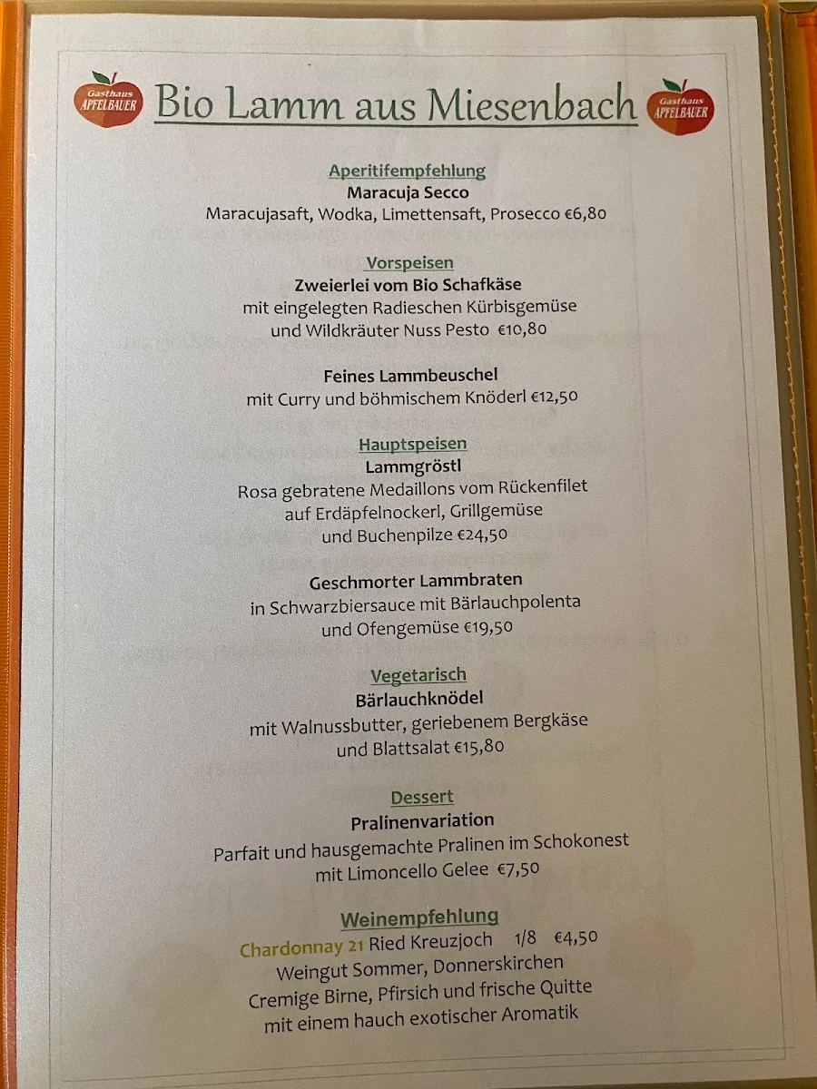 Speisekarte photo 3