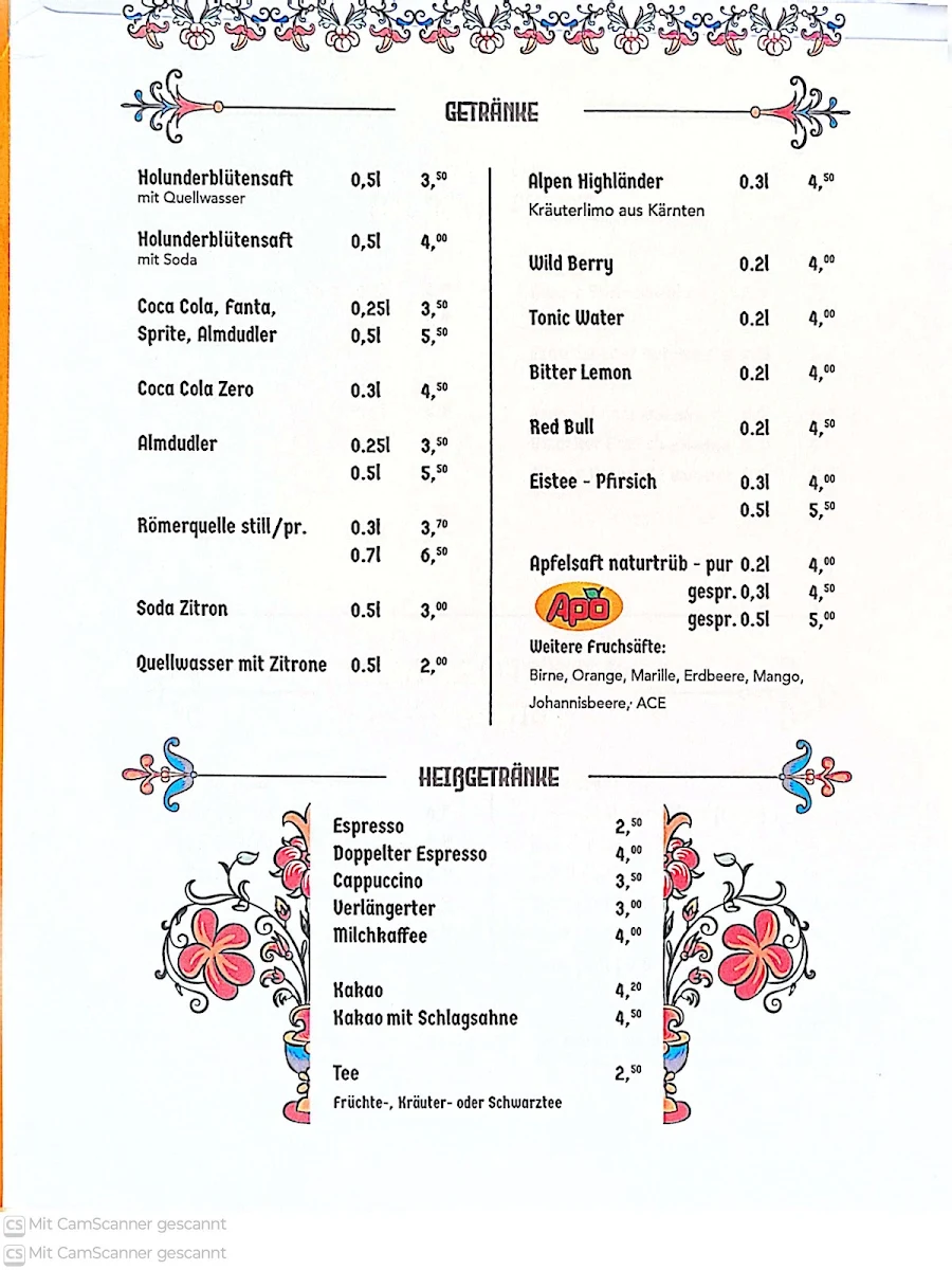 Speisekarte photo 1