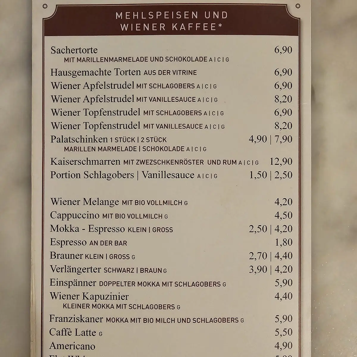 Speisekarte photo 7