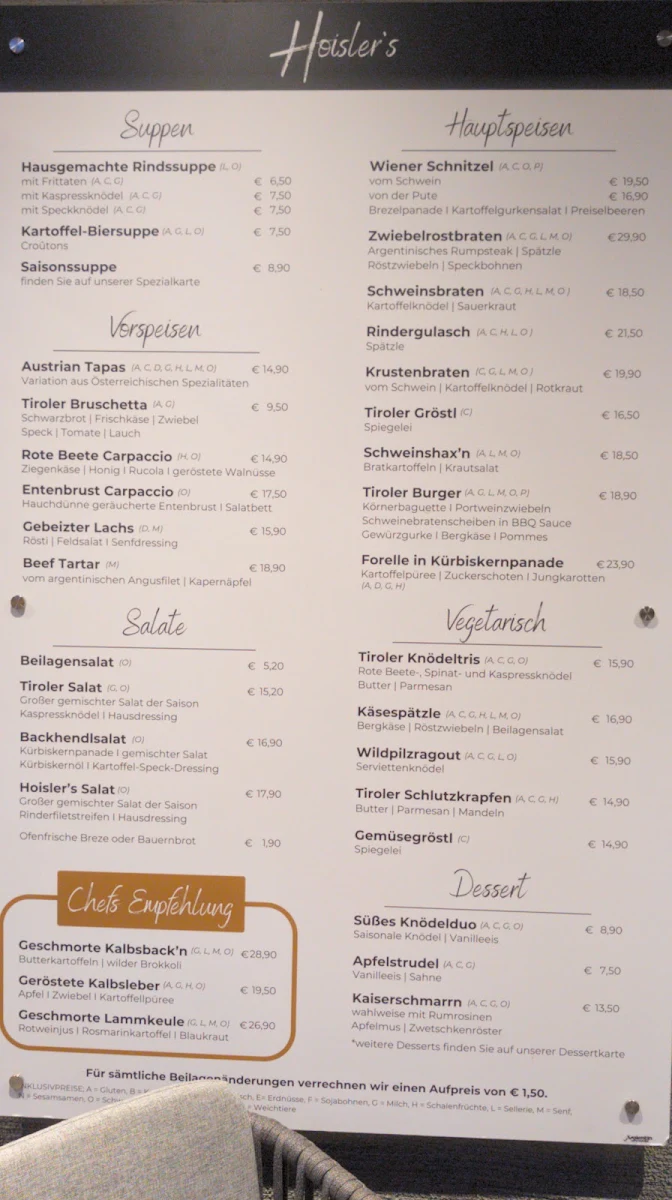 Speisekarte photo 2