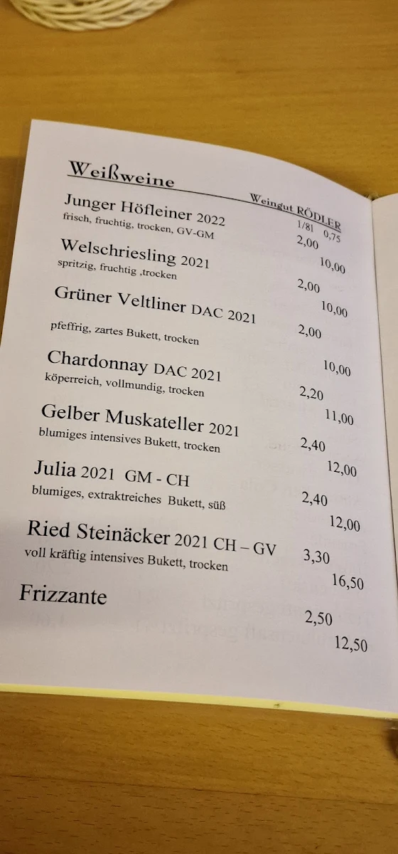Speisekarte photo 2