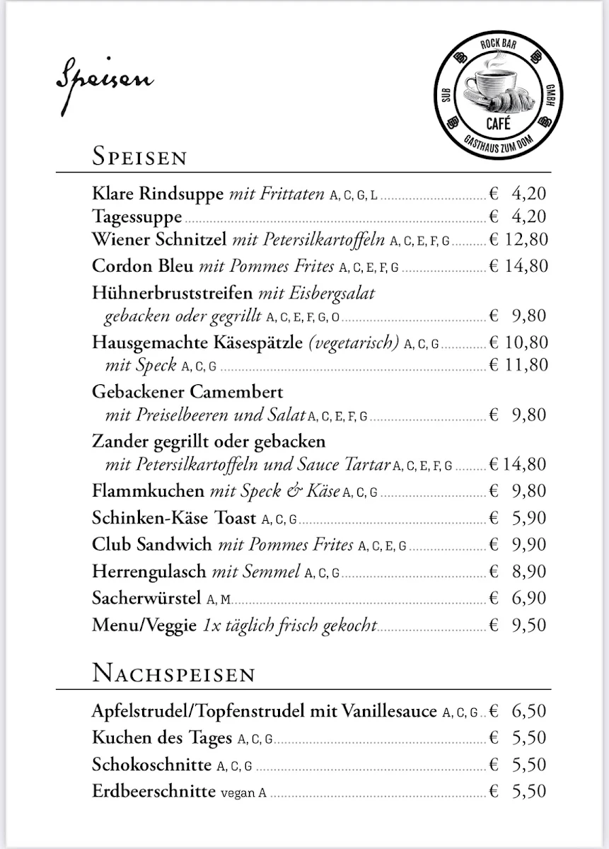 Speisekarte photo 2