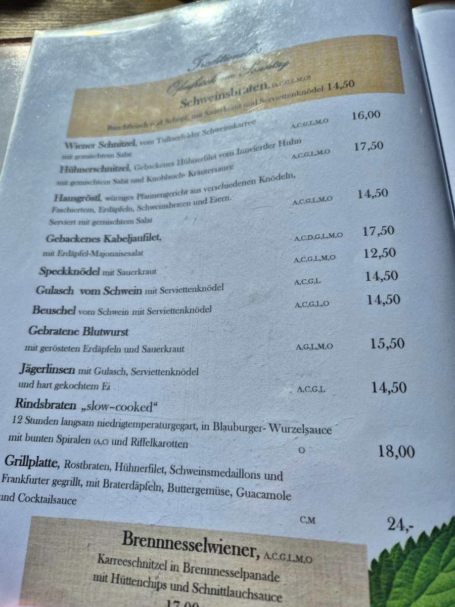 Speisekarte photo 2
