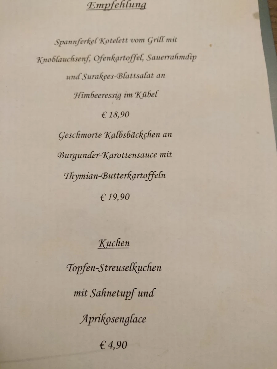 Speisekarte photo 2
