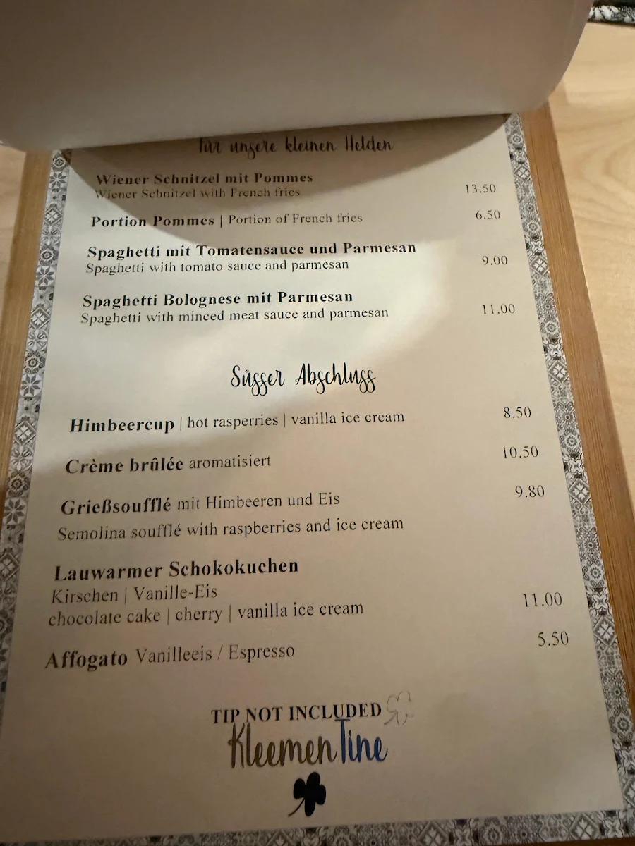 Speisekarte photo 1