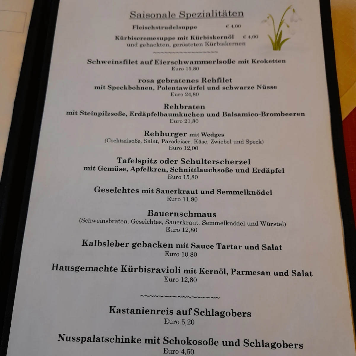 Speisekarte photo 4
