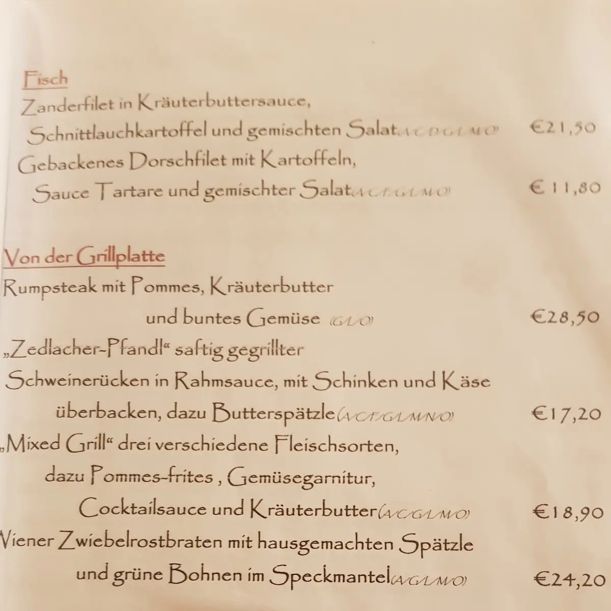 Speisekarte photo 7
