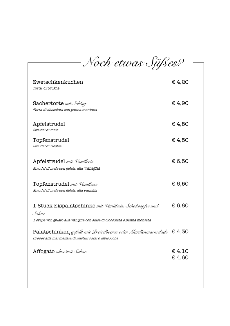 Speisekarte photo 10